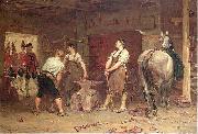John Seymour Lucas After Culloden- Rebel Hunting, Spain oil painting artist